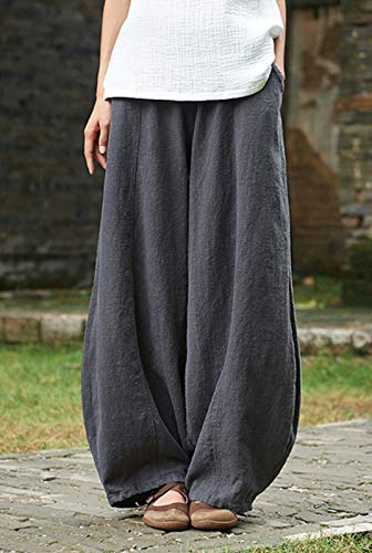 image for FEOYA Women Casual Pants Yoga Pants Harem Pants Drop Crotch Beach Pant