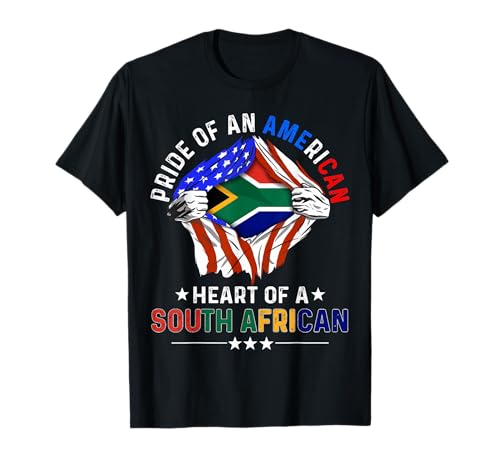 South African American America Pride Foreign African Flag T-Shirt