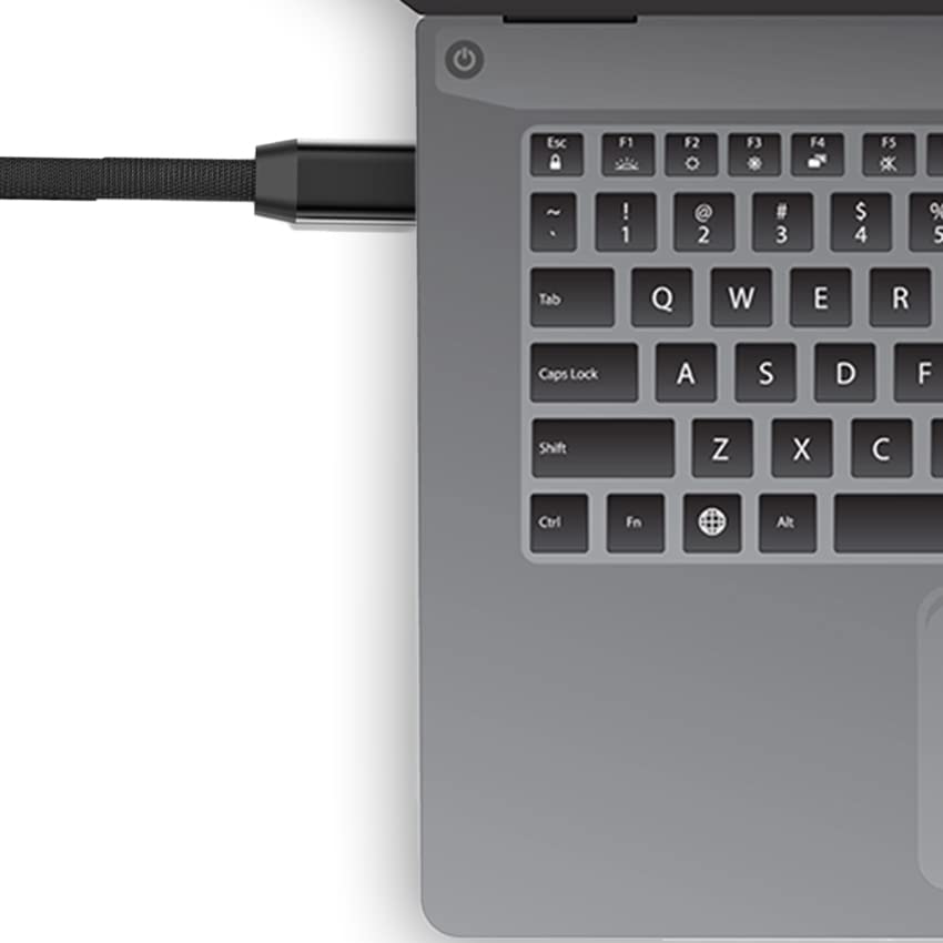 Levitantes Black Cable Fast Charging USB to Type C Cable Pro Model 2.4A Charger, Black/White - Image 4