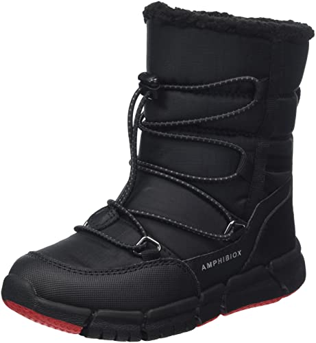 Geox Jungen J Flexyper Boy B Abx Stiefeletten,Schwarz,40 EU