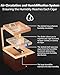 Flauno Cigar Humidor with Air Circulation System, Hold 40 Rubustos, Thicker Spanish Cedar, Accurate Digital Hygrometer, Drawer, Humidifier, Divider, Lock, Gift for Cigar Lovers