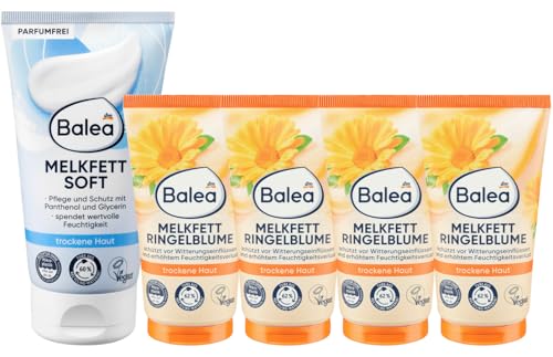 Balea 5er-Set Hautpflege: Melkfett Soft zur...