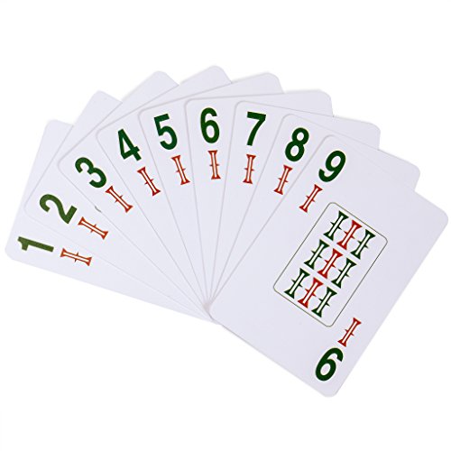 Image of Yellow Mountain Imports American Mah Jongg (Mahjong) Playing Cards, Indigo - 178 Card Set | 178 American Mahjong playing cards, indigo back design, 8.7 x 5.8 cm each. Cards only, no holders or dice.