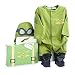 Baby Aspen, Big Dreamzzz Baby Pilot Two-Piece Layette Set, Baby Onesie, Newborn Halloween Costume, Green, 0-6 Months