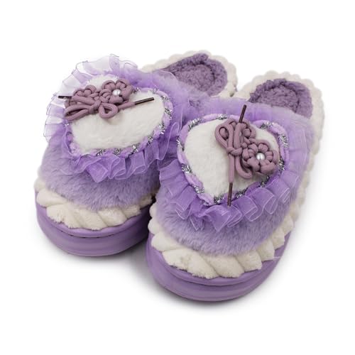 Image of VRITRAZ Women's Comfort Slip On Closed Toe Warm Winter with Cute Design print House Clog Indoor Slipper