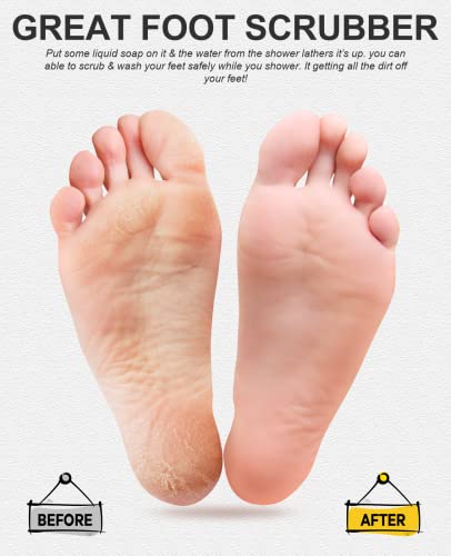 Othway Non Slip Grassy Bathtub Mat : 25.6X13.4 Inches Sturdy But Soft Anti Fatigue Bath Mat_Quick Drain Shower Floor Mat With Soft Bristles For Scrubbing Feet (Clear Grey) #TOP5