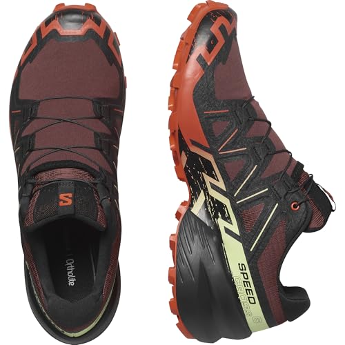 Image of Salomon Mens Speedcross 6 Rum Raisin /Cherry Tomato /Cognac 10.5 Medium