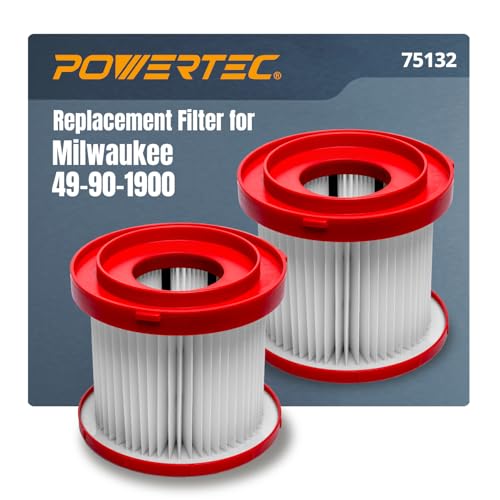 POWERTEC 49-90-1900 Filter 2 Pack