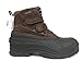 LABO Men's BLACK and Brown Fashion Winter Snow Boots Shoes Velcro Waterproof Insulated 105