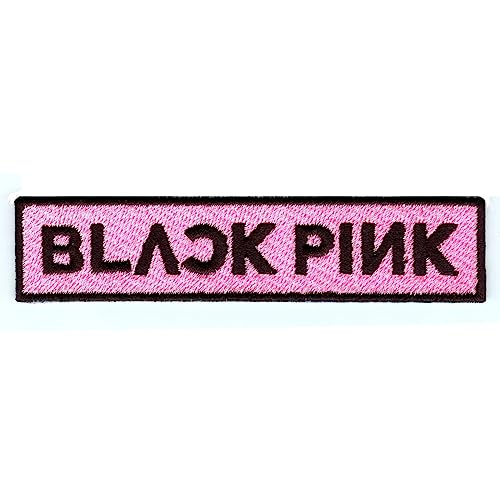 K-Pop Black Pink Patch Alternate Korean Music Logo Embroidered Iron On