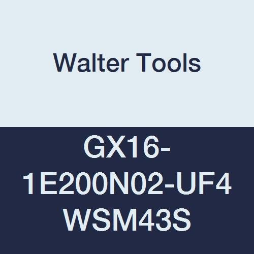 GX16-1E200N02-UF4 WSM43S Carbide Tiger-Tec Grooving Indexable Turning Insert, 0.008" Corner Radius (Pack of 10)