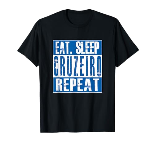 Cruzeiro Soccer - Camisa Cruzeiro - Black Kids Unisex T-Shirt - Soccer Team T-Shirt - Short Sleeve - Classic Fit - Crew Neck - Small