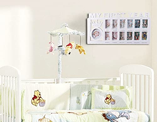 Baby Bilderrahmen Mein Erstes Jahr Erinnerung Babyparty Ersten Geburtstag Geschenke 12 Monate Fotogalerie für 12 Fotos Fotocollage Foto Momente Erinnerungs Rahme Baby Geburtsgeschenk