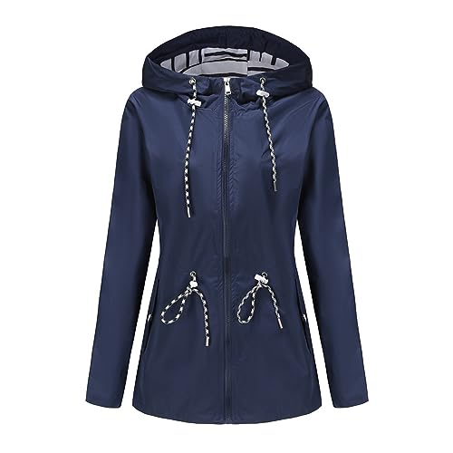 Manteau de pluie pour femme coupe longue pour rester au sec en hiver