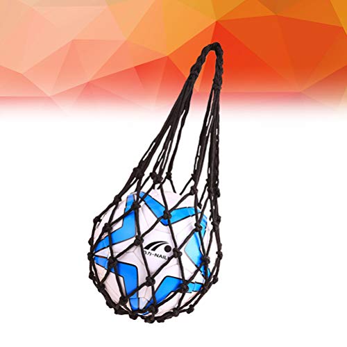 VORCOOL Soccer Mesh Net Bag Single Ball Carrier for Carrying Basketball Volleyball Soccer (Black) - Thumbnail 7