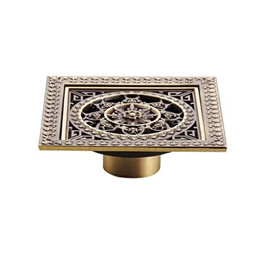 Drain de sol pour douche italienne évacuation facile laiton carré 12cm - 2