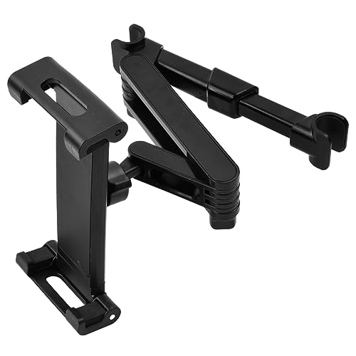 Emperoch 360° Rotatable Car Headrest Tablet Holder - Adjustable Holder for iPads, Smartphones (Black)
