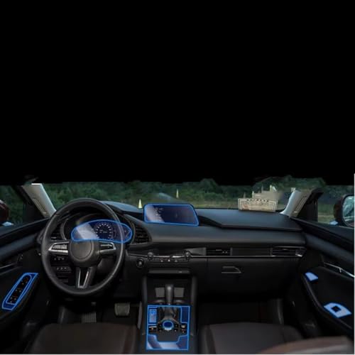 Protecteur Écran de Voiture pour Mazda 3 Évite les Rayures de Console - 2