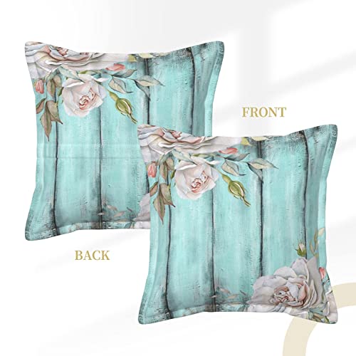 Housse de coussin en cuir synthétique bleu sarcelle, la solution antitache pour canapé - 4