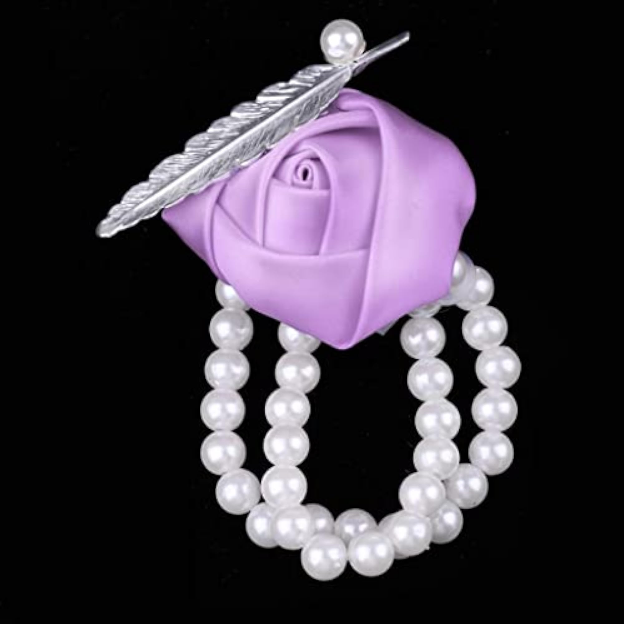 Artificial Bridal Wrist Pearls Corsage Hand Flowers