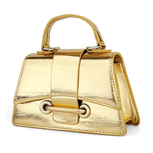 Image of Ayliss Micro Mini Crossbody Handbag Women's Purse Clutch Cute Mini Trendy Bag Top Handle PU Leather Shoulder Bag