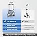 RJTEK 【Upgraded Version】 Stair Climber Hand Truck and Dolly, 350 Lb Capacity Stair Climbing cart Heavy-Duty Trolley Cart Heavy-Duty Luggage cart Stair Dolly Lightweight with Telescoping Handle