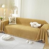 SHANNA Funda de sofá de un solo color para 1/2/3/4 plazas, funda de sofá para futón con