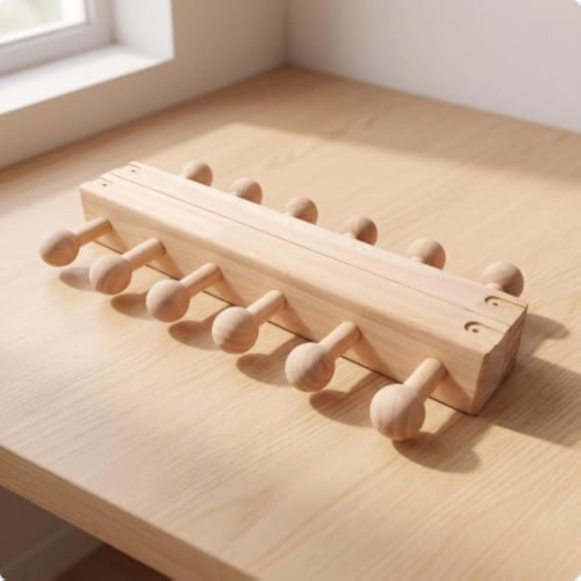 Smooth Wooden Chunky Blanket Loom for Thick Yarn Crafts