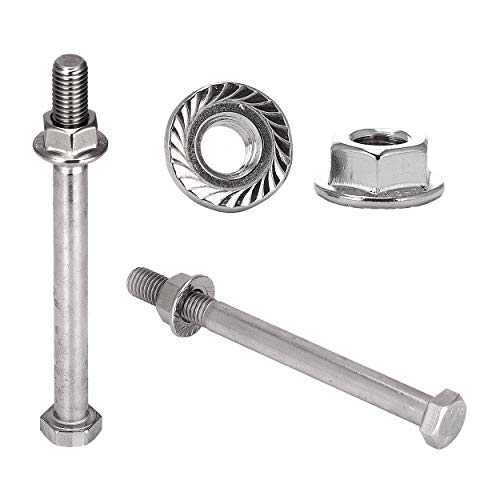 Preisvergleich Produktbild FASTON® Sechskantschrauben mit Schaft M12x150 Teilgewinde (20 Stück) Edelstahl A2 (V2A) Maschinenschrauben Bundmuttern DIN 931 / DIN 6923