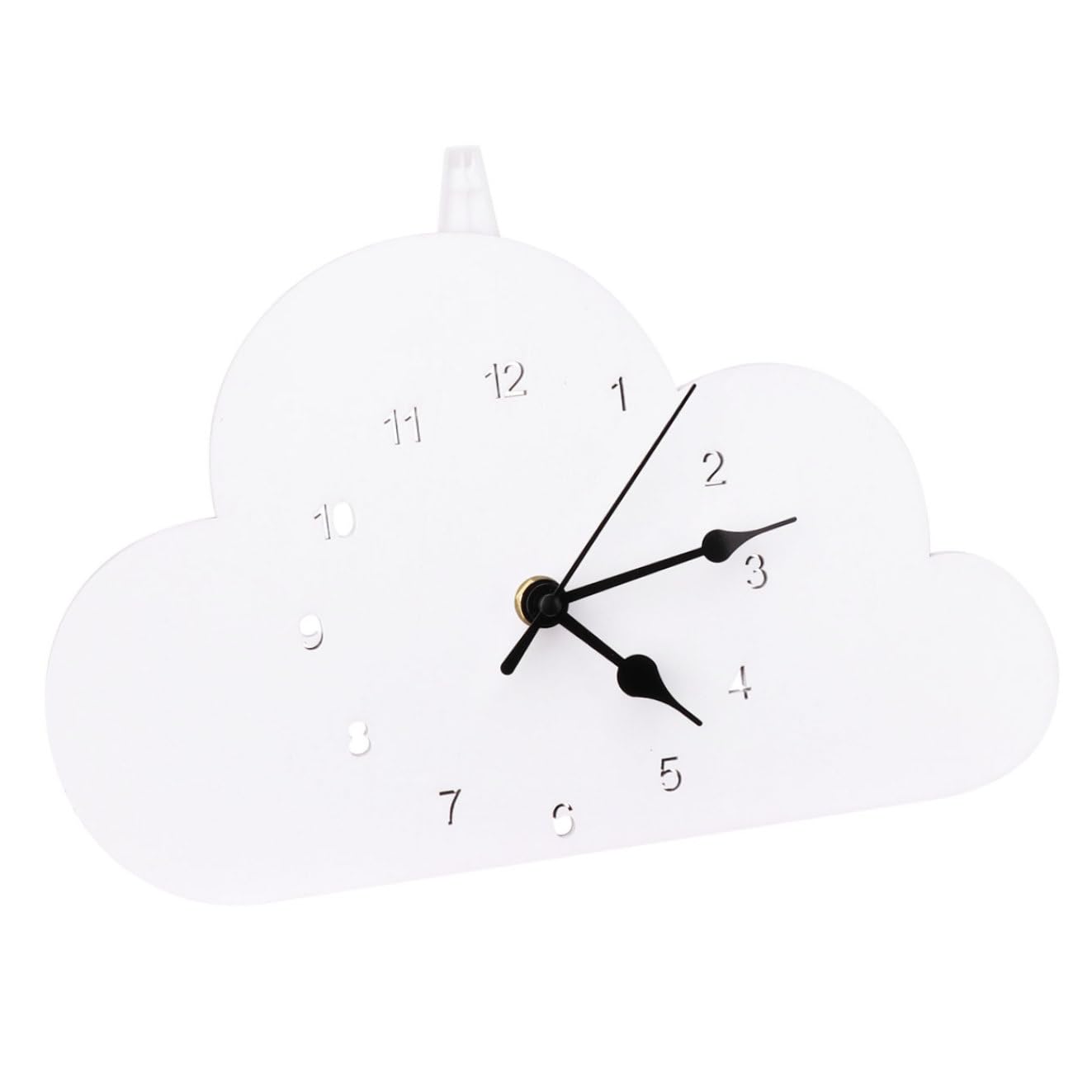 Reloj de estilo nórdico blanco moderno con manecillas expuestas para mesa y decoración del hogar