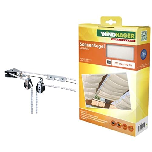 windhager sonnensegel seilspanntechnik montageanleitung Montageset Seilzugsystem, Montage-Komplett-Set zum Spannen und Verschieben von Markisen und Sonnensegel, 10884 weiß & Color:WHITE/ROSE The Joa Camp 60F Kayak Fishing Gear
