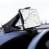 【Praktische Anwendung】Die Handyhalterung Auto wird sehr schnell und einfach am Rand Ihres Armaturenbretts installiert. Für die Montage benötigen Sie keinerlei Werkzeug. Unsere IZUKU Handyhalterung Auto wird so praktisch verbessert, dass der Ciip verlängert wird und die in Handy eingreifenden Zähne der Halterung vertieft werden, sodass das Handy stabiler befestigt werden kann. Der U-förmige Clip erhöht die Reibung, sodass Sie sich nicht sorgen müssen, dass der Halter vom Armaturenbrett fällt.