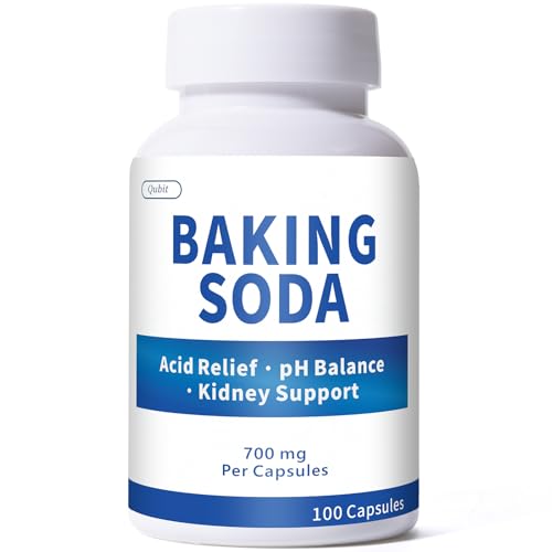 Baking Soda Capsules – 700mg Sodium Bicarbonate Supplement | Natural Baking Soda for Acid Reflux