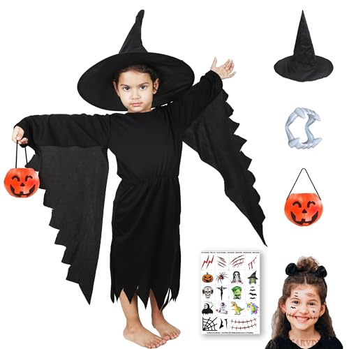 Image of Sarvda Halloween Dress | Costume and Accessories | For Girls and Boys | Haunted Horror Theme Party Vampire Witch Ghost Skeleton Draculla Pumpkin Scary Cosplay Dress