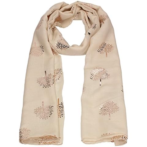 Mulberry Tree Celebrity Designer Scarf Womens Scarf Shawl Wrap Ladies Long Scarf - SWANKYSWANS (RG Beige) Cover