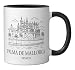 Palma de Mallorca Spain Minimalist Beach Travel Souvenir Ceramic Mug, Black/White