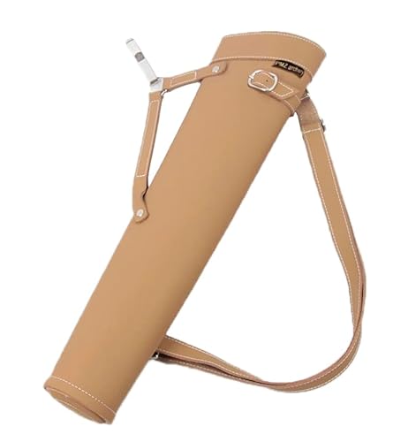 PMZ Archery Cowhide Back Arrow Quiver for Hunting Target Shooting