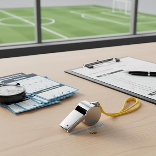 Silbato deportivo de acero inoxidable para árbitros y entrenadores miniatura 3