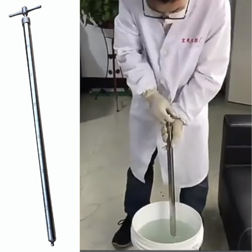 Deep Water Liquid Sampling Dipper w/Graduated, Metal Viscous Liquid Samper 1.6 2.2 3.2 4.9ft, Portable Liquid Sampling Tube for Water/Oil Sampling(Length 0.7m (2.2ft))