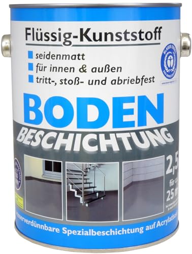 Wilckens Flüssig-Kunststoff Bodenbeschichtung 2,5 Ltr Silbergrau RAL 7001