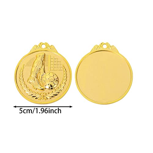 CTForest Pack of 11 Gold Plastic Medals for Children Gold Medal Metal - Image 4