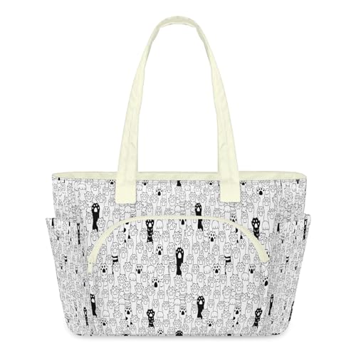 Sac fourre-tout matelassé pour femme, grand format zippé idéal pour le quotidien.