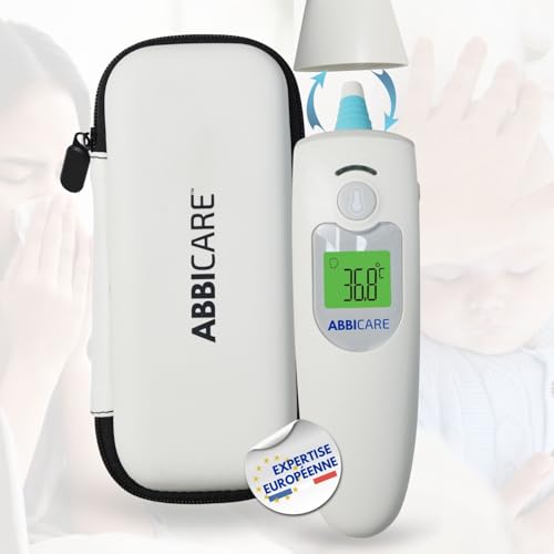 Thermomètre médical sans contact ABBICARE™ – Frontal & auriculaire – Bébé, enfant &...