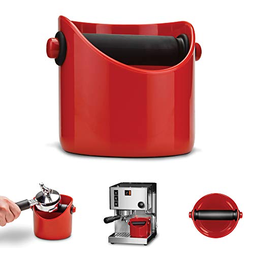 Dreamfarm - Recipiente per Fondi di caffè Grindenstein, Colore: Rosso
