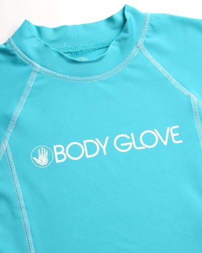 Body Glove Boys Swim Shirt - 2 Pack UPF 50+ Quick Dry Sun Protection Short Sleeve Rash Guard for Boys Kids Swimwear (2T-14)4