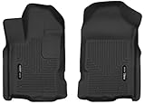 Husky Liners X-act Contour Floor Mats | Fits 2019-2023 Ford Ranger SuperCrew (Crew Cab) & SuperCab (EXT Cab) | Front Row, 2-pc Black - 54701
