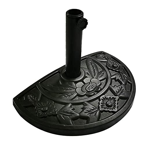 Ram® 10kg Resin Half Round Parasol Base Umbrella Stand Garden Outdoor Adjustable Parasol Base