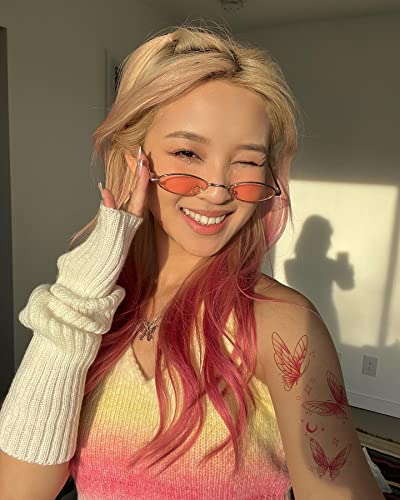 Divawoo 21 Sheets Butterfly Temporary Tattoo, Realistic Multi-Colored Waterproof Fake Tattoos Stickers For Women Festival Halloween #TOP3