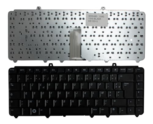 Clavier Dell Inspiron 1545-0078 Power4Laptops noir avec disposition Azerty française