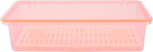 DOITOOL Bandeja de cubiertos con tapa y escurridor, organizador de utensilios de vajilla y cubiertos con tapa cubierta para mantener tus cubiertos